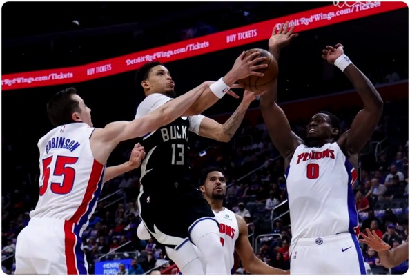 04月09日 NBA常规赛 雄鹿vs活塞 全场录像回放